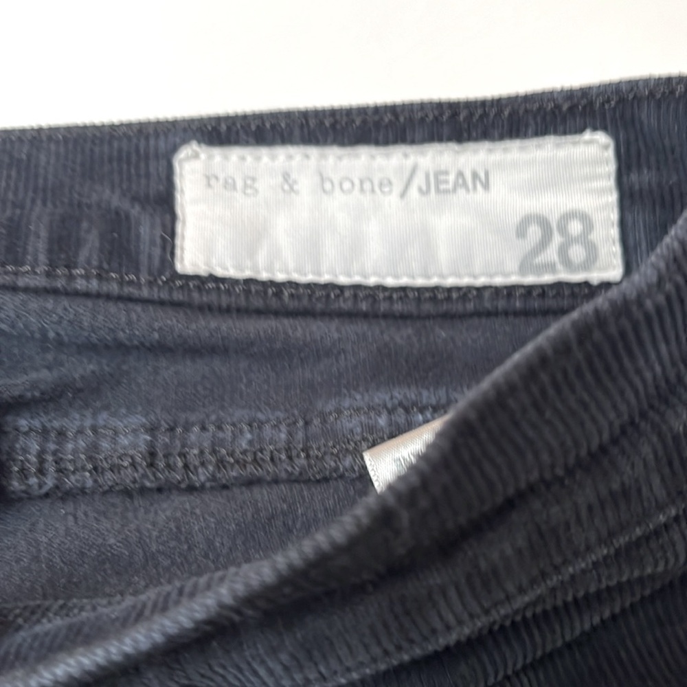 rag & bone black corduroys